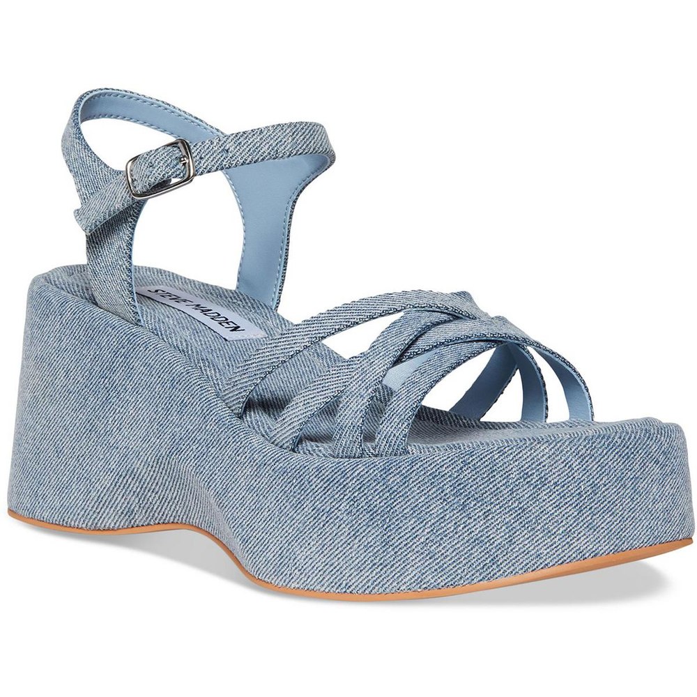 Crazy 30 Buckle Criss-Cross Wedge Sandals