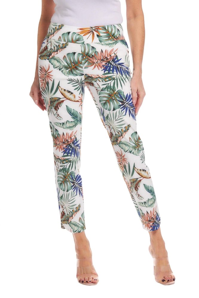 Women’s Petal Slit Ankle Pants In Tropical