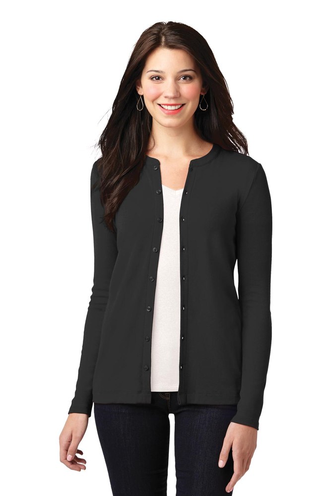 Port Authority Women’s Concept Stretch Button-Front Cardigan. LM1008