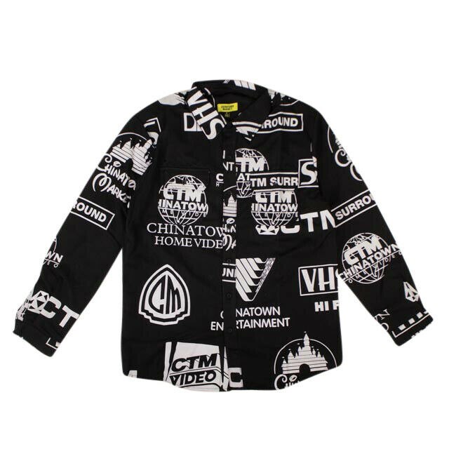 Chinatown Market ‘Entertainment Logo’ Button Down Shirt – Multi