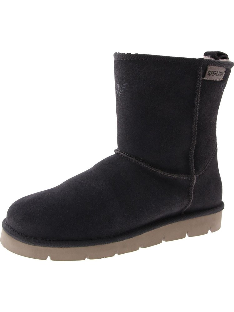 ARGALI 7.5 Womens Leather Pull On Winter & Snow Boots