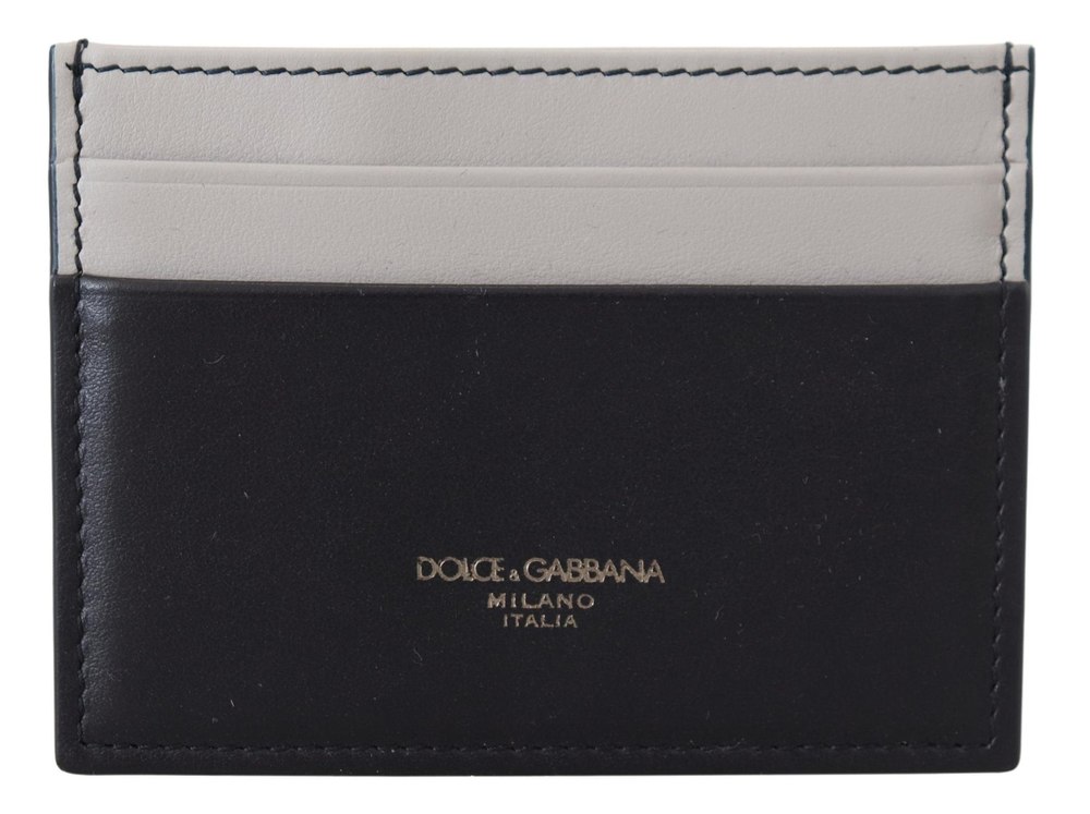 Dolce & Gabbana Two Tone Leather Mania Cardholder Men’s Wallet