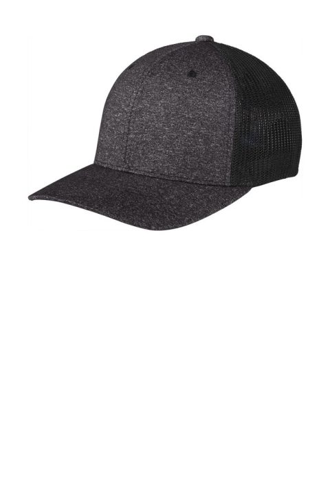 Port Authority Flexfit Melange Mesh Back Trucker Cap