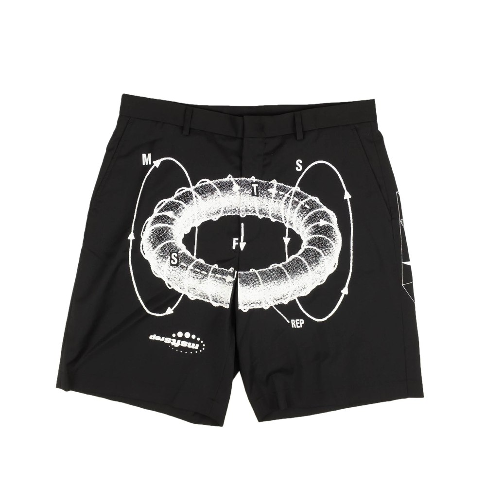 Msfts Rep Suit Short Swonprint – Black/White