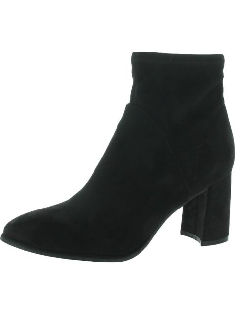 Dyvine Womens Faux Suede Covered Heel Ankle Boots