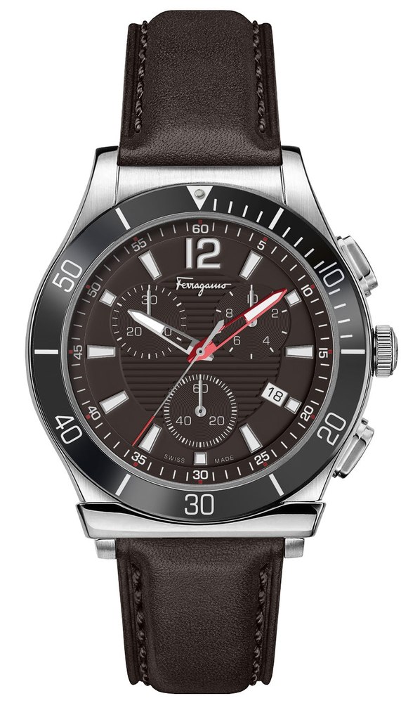 Ferragamo Men’s 44mm Brown Quartz Watch