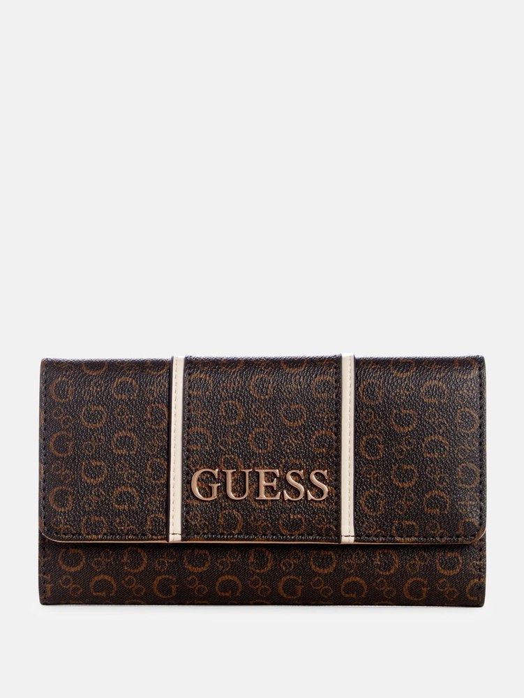 Zadora Faux-Leather Slim Clutch