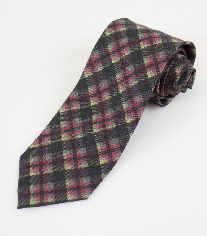 Battisti Napoli Plaid Pattern Neck Tie – Multi