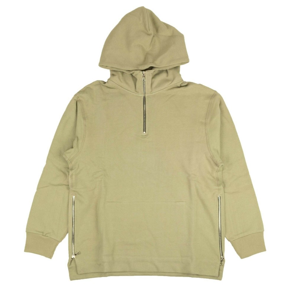 John Elliott 1/2 Zip Villain Hoodie – Sand Green