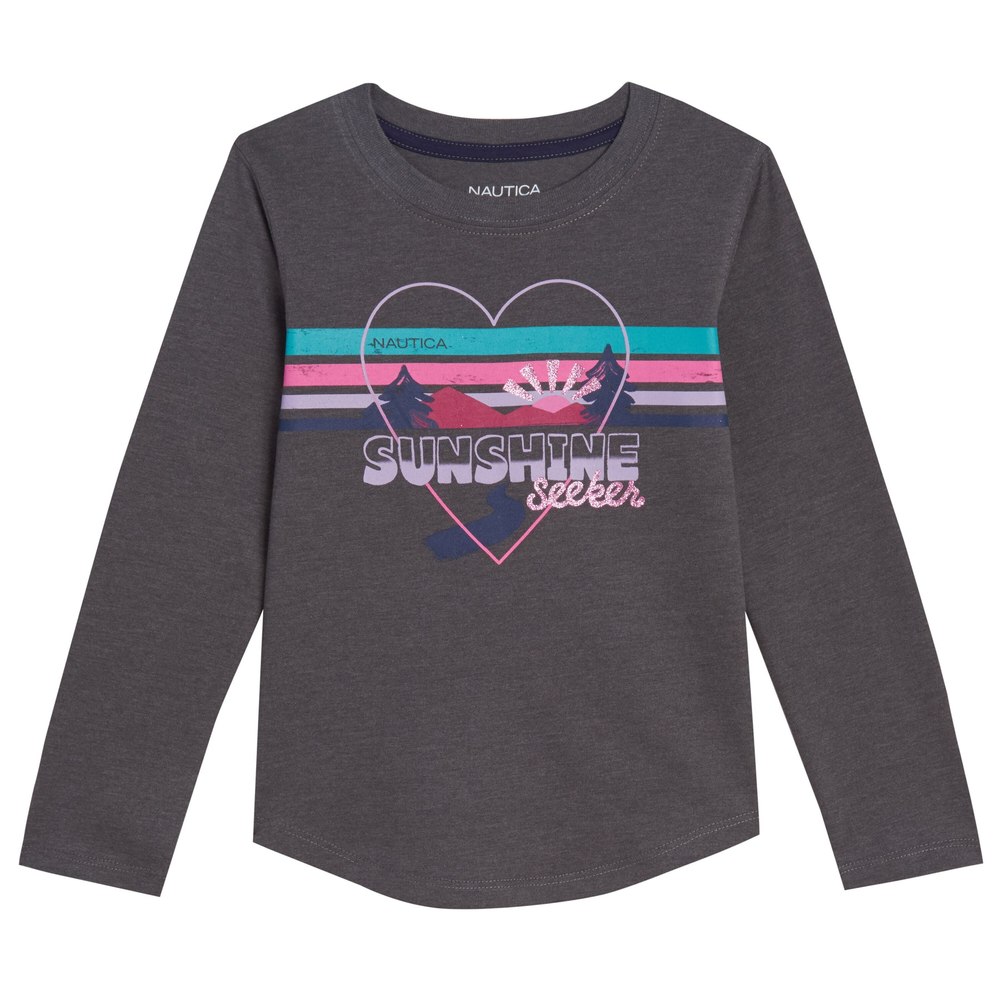 Nautica Little Girls’ Sunshine Seeker Long-Sleeve T-Shirt (4-6X)