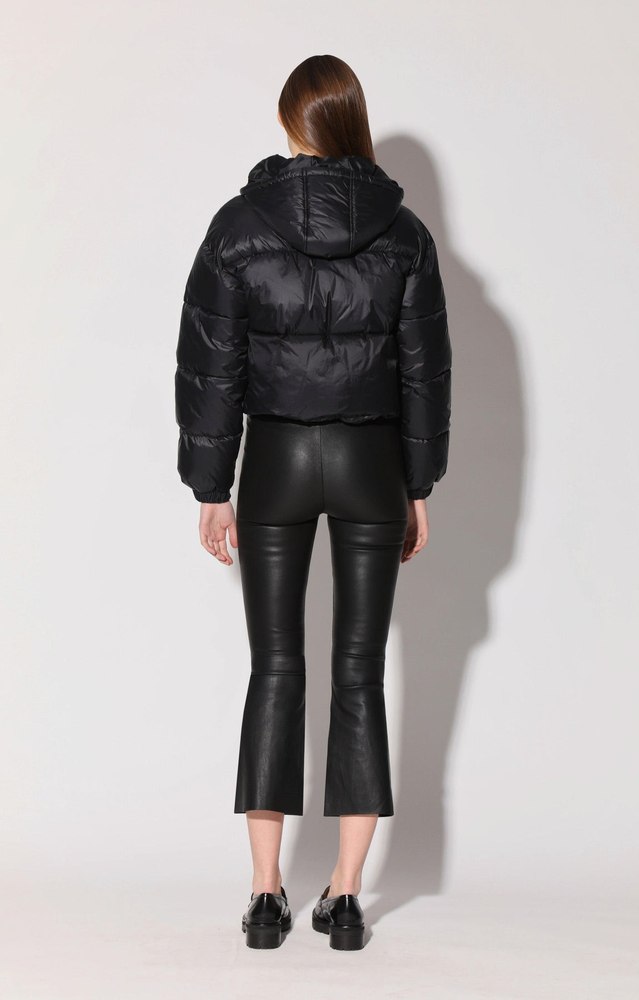 Luisa Pant, Black – Stretch Leather