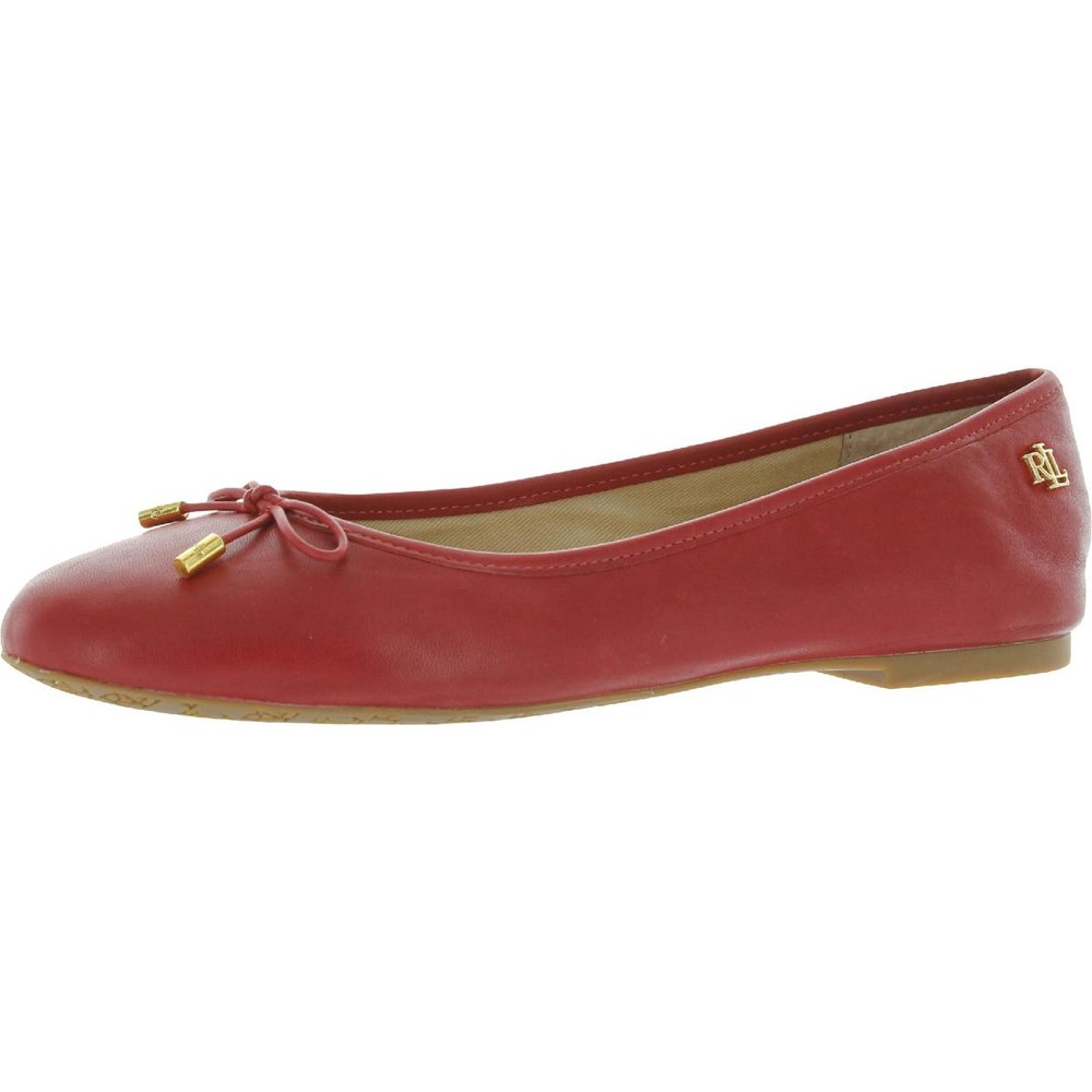 Jayna Leather Round Toe Ballet Flats