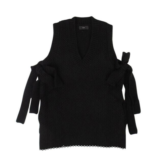 Alanui Cashmere Sleeveless Knit Sweater – Black