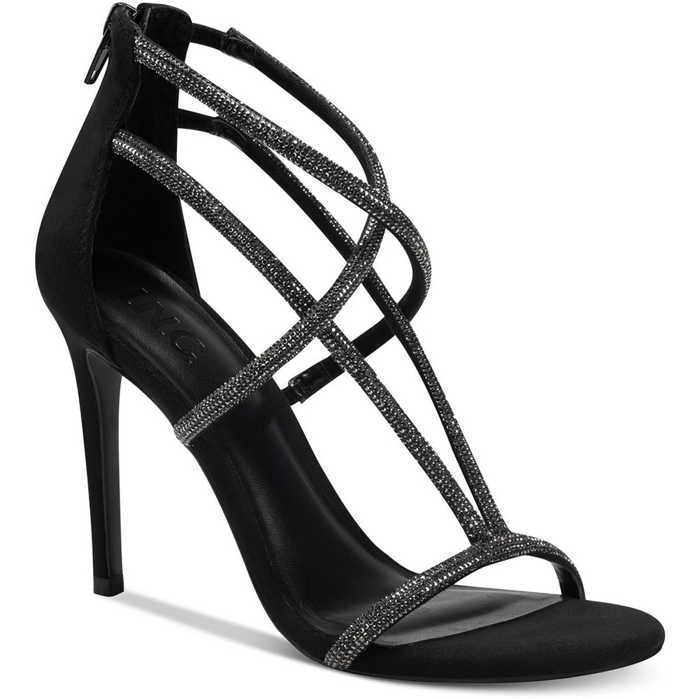Krista Open Toe Ankle Strap Heels