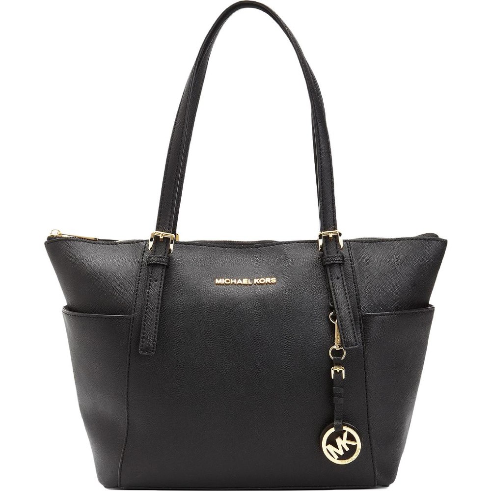 Jet Set Saffiano Leather Signature Large Tote Handbag