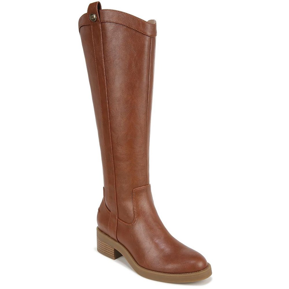 Bridgett Faux Leather Wide Calf Knee-High Boots