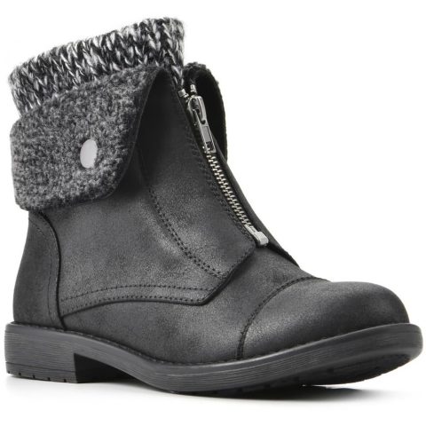 Duette Faux Leather Cozy Booties