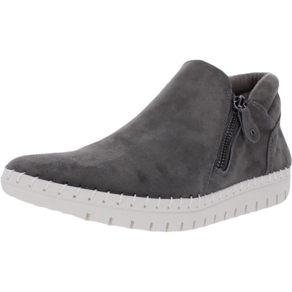 Camberly Suede Zip Up Booties