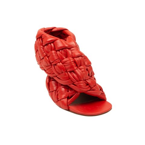 Bottega Veneta Leather Twist Knot Handle Clutch Bag – Eggnog