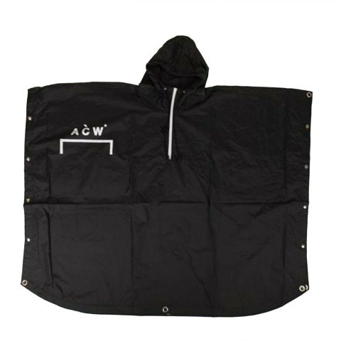 A-COLD-WALL* Men’s Oversized Hooded Rain Jacket – Black
