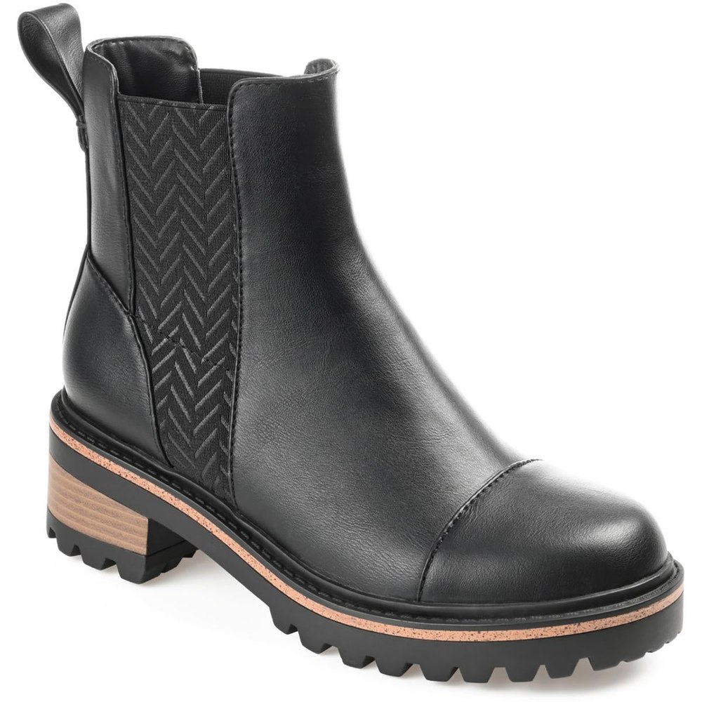 Mirette Faux Leather Ankle Booties