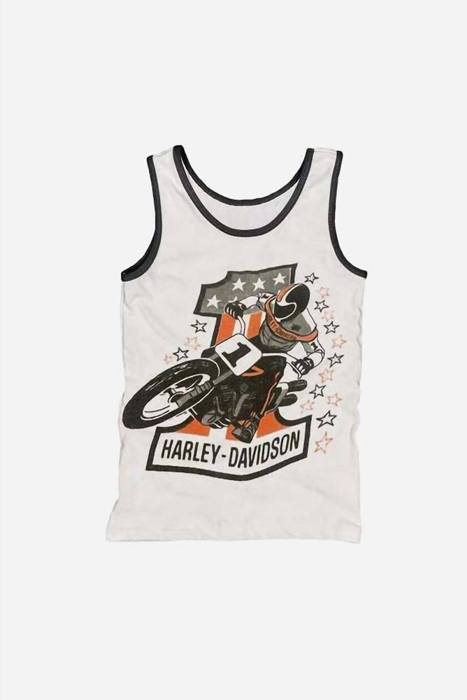 Unisex Harley Davidson Tank In White