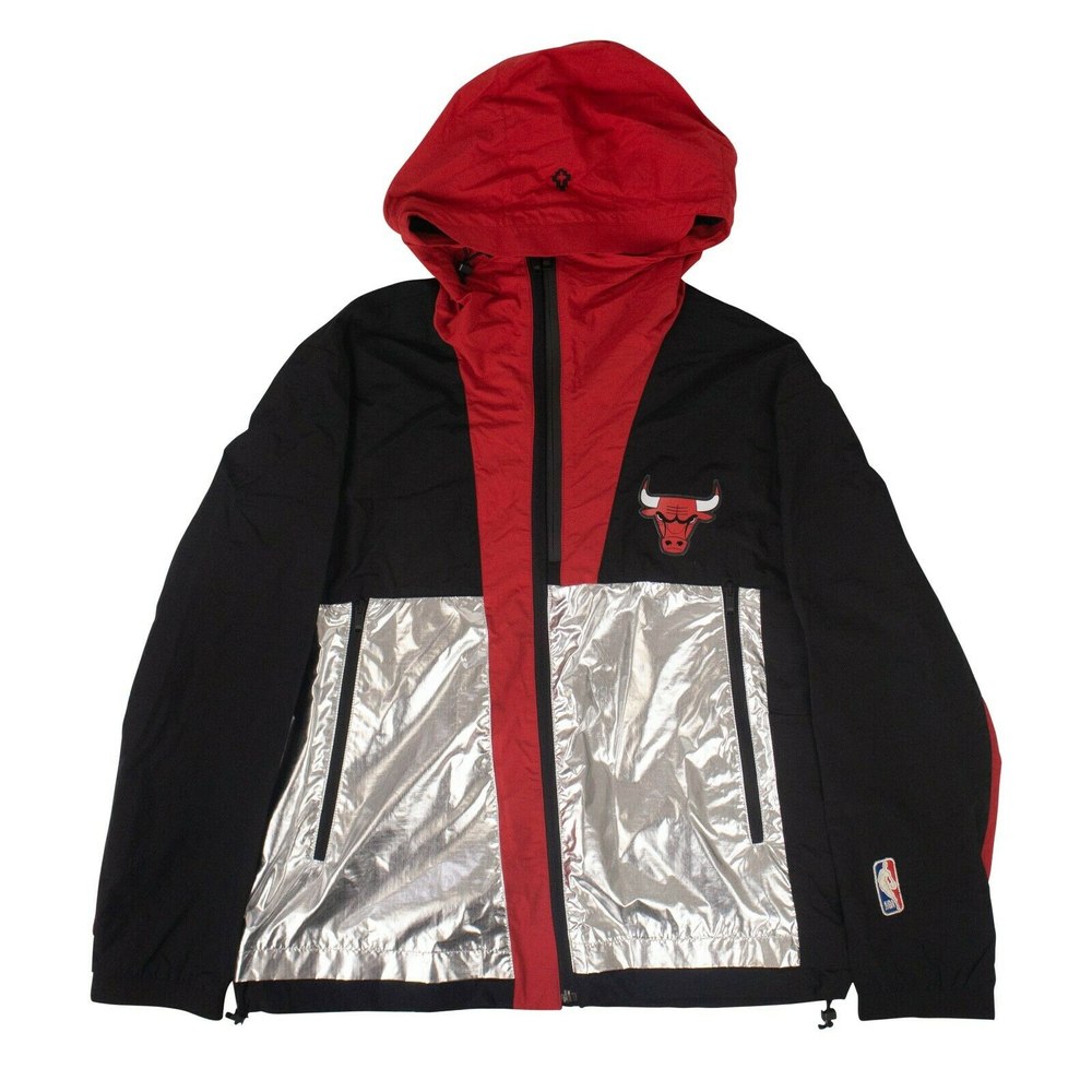 MARCELO BURLON x NBA Bulls Windbreaker Jacket – Black