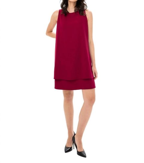 Woven Dress In Beets