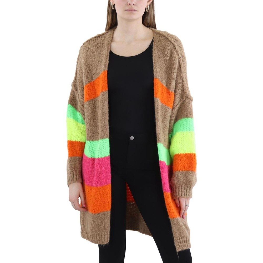 Peace Wool Blend Open Front Cardigan Sweater