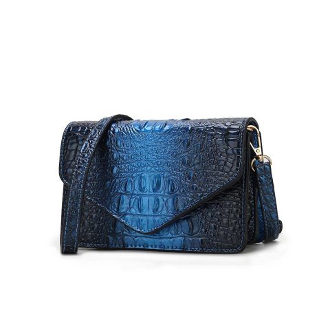 Vanta Croc-Embossed Chic Crossbody Bag by Mia K.
