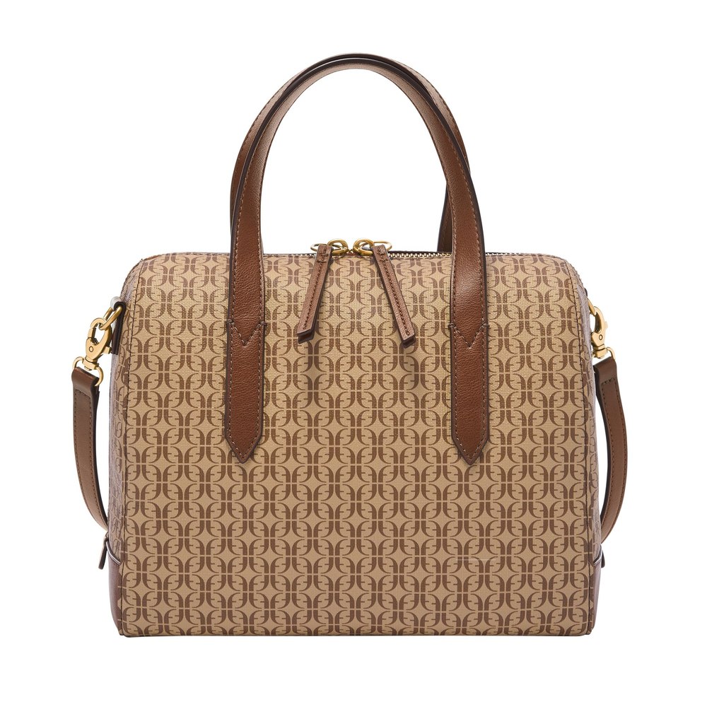 Fossil Women’s Sydney Printed Polyurethane Satchel