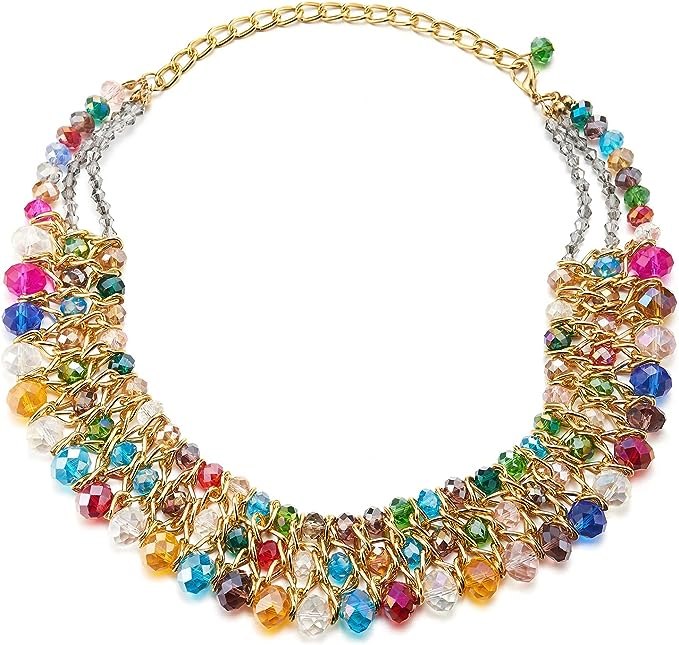 Products 18K Gold Multi Gemstone Necklace