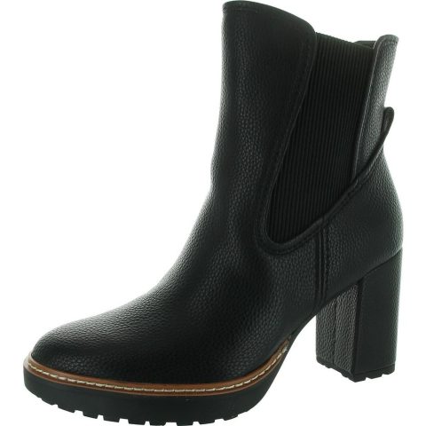 Deserve Zipper Faux Leather Mid-Calf Boots
