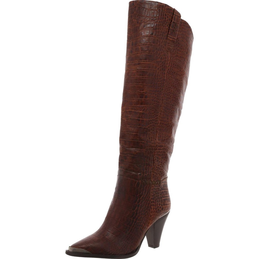 Snake Print Over-The-Knee Boots