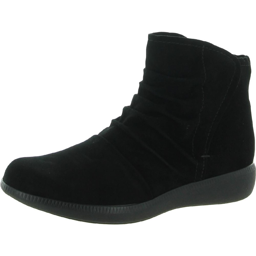 Scout Suede Ruched Ankle Boots