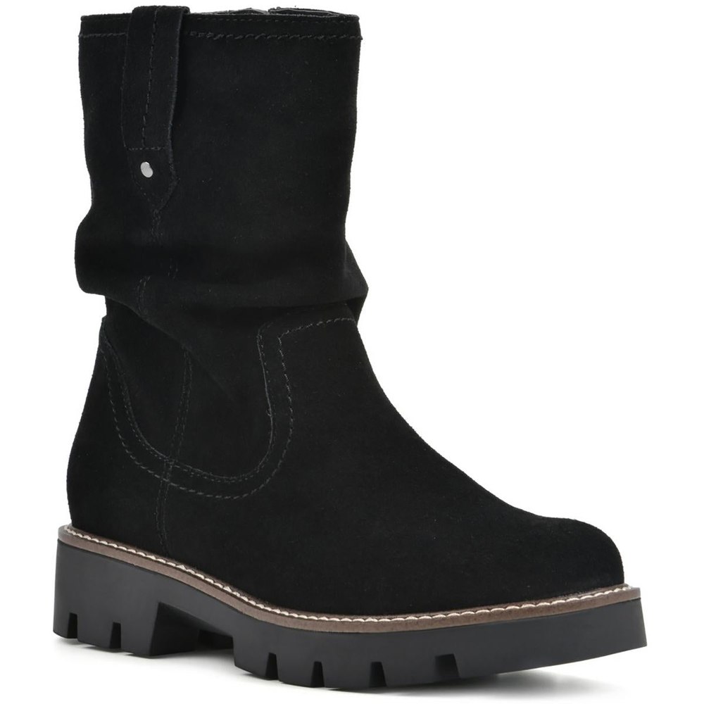 Glean Suede Block Heel Ankle Boots