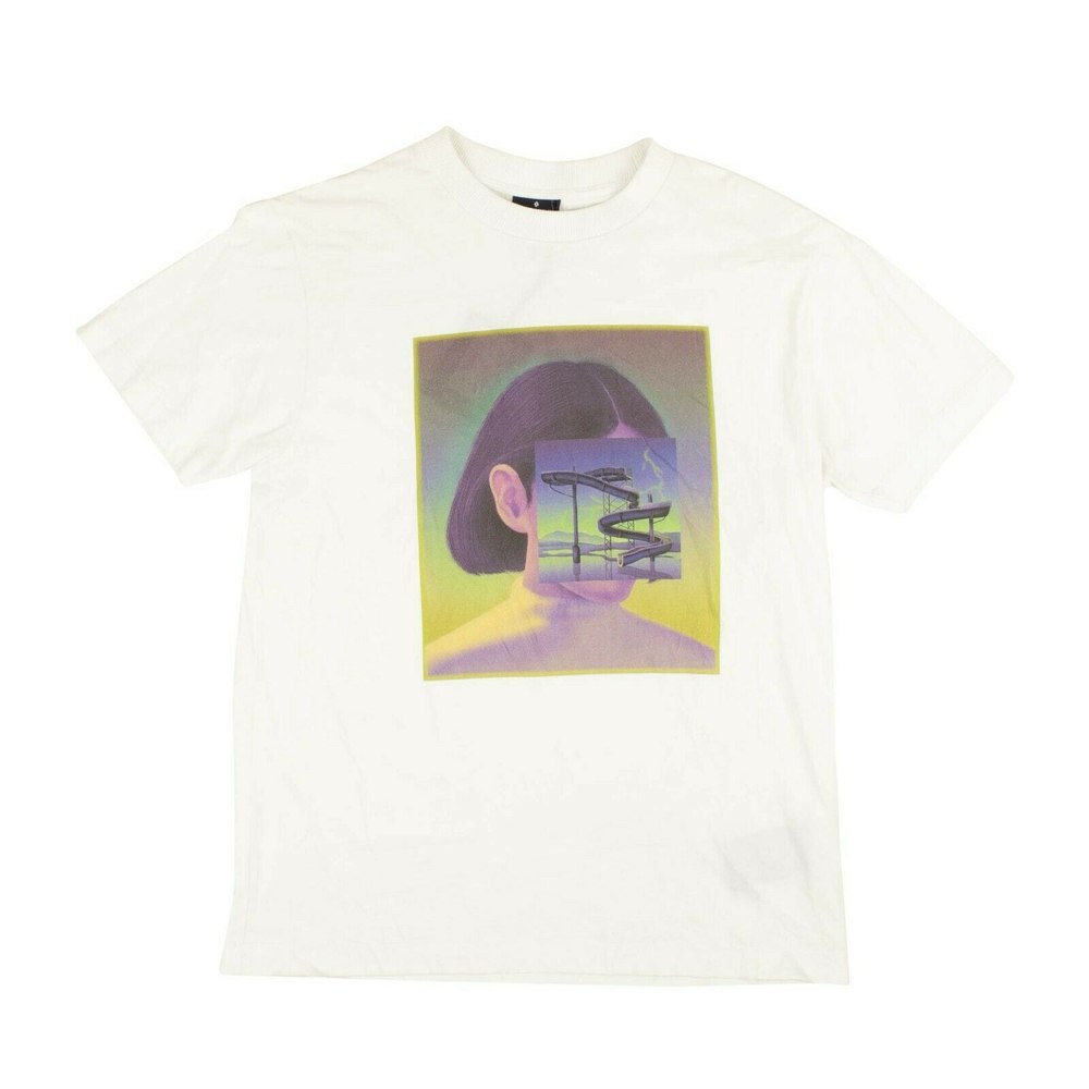 White Short Sleeve Slide T-Shirt