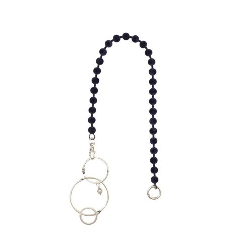 Blue Velvet Beaded Necklace