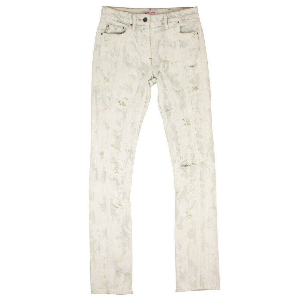 Women’s Blue And White Tie Dye Distressed Jeans
