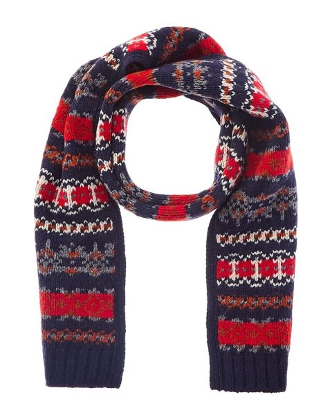 Alex Mill Fairisle Wool-Blend Scarf