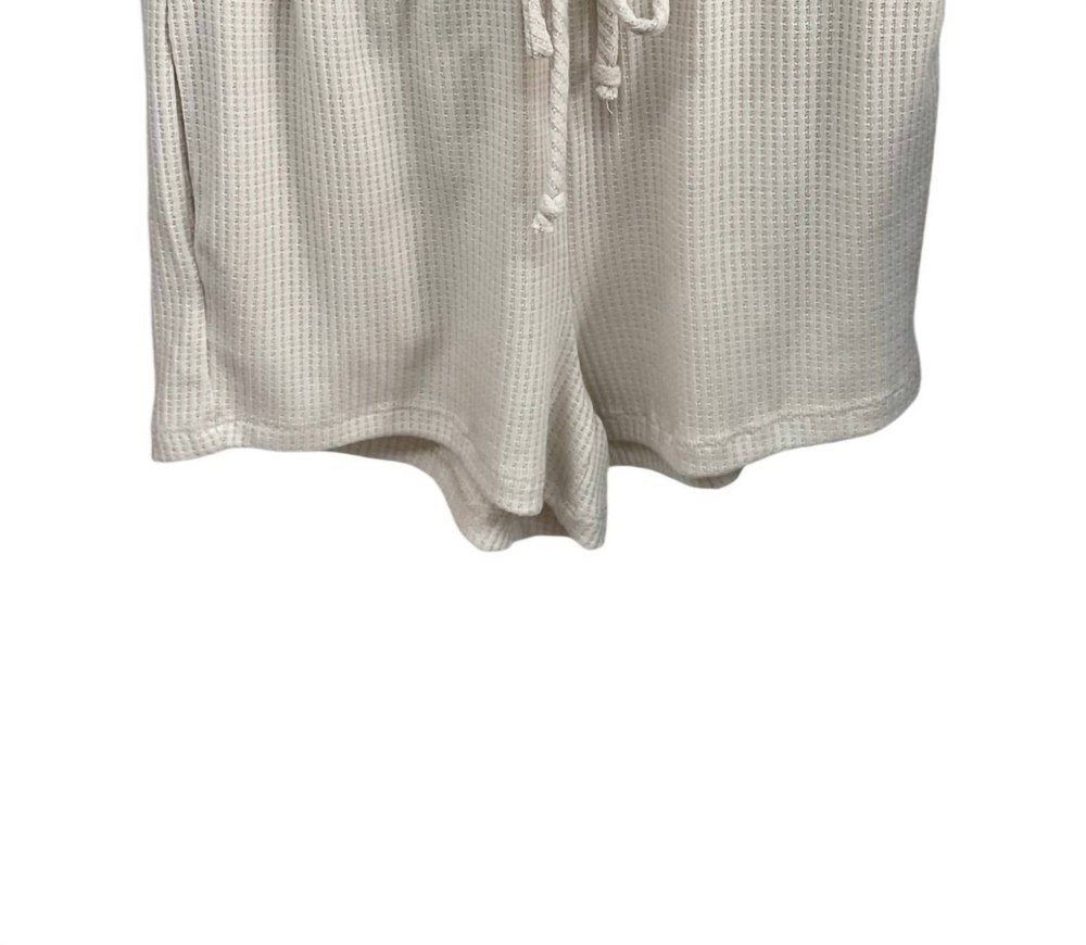 Women’s Waffle Shorts In Oatmeal