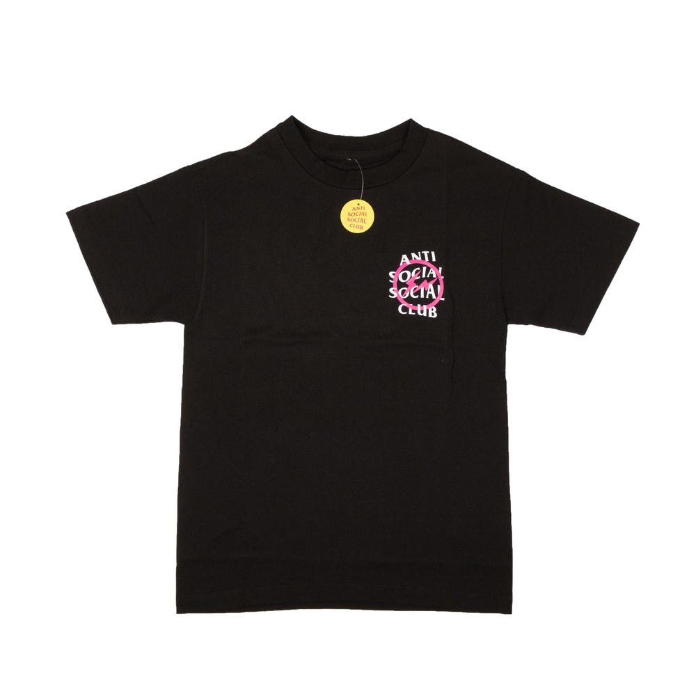 Black And Pink Fragment Bolt T-Shirt