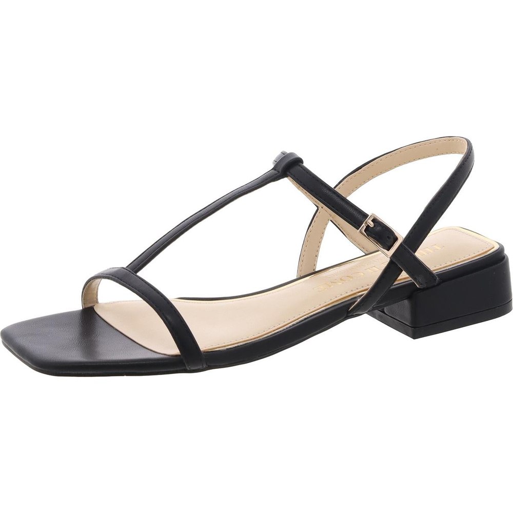 Alexandra Adjustable Faux Leather Block Heel