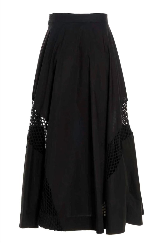 Women’s High-Waist Cut Out-Detailed Maxi Skirt In Black