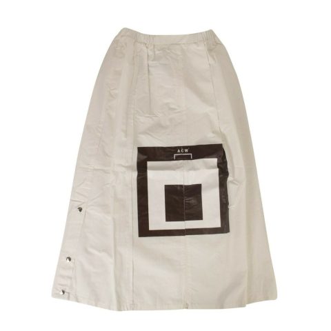 A-COLD-WALL* Women’s Cotton Snap Midi Skirt – White