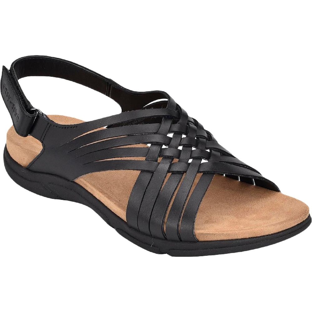 Mar Leather Slingback Flat Sandals