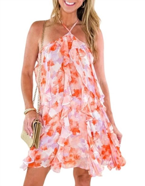 Xiomara Mini Dress In Marigold