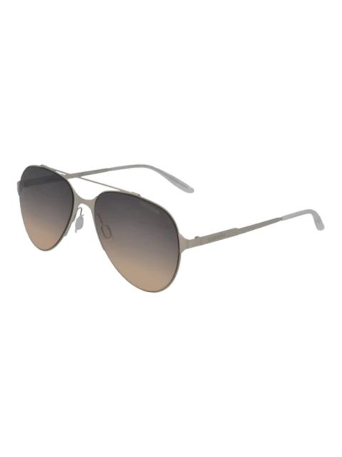 Carrera 113/S Unisex Aviator Silver/Brown Gradient 57-17-145 Sunglasses 7732549713980