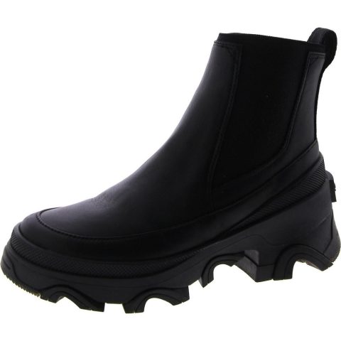 Brex Leather Slip On Chelsea Boots
