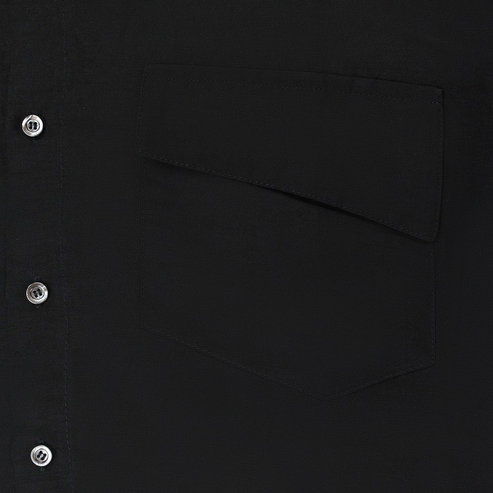 MALTA BLACK BUTTON-UP SHIRT 7733261860924